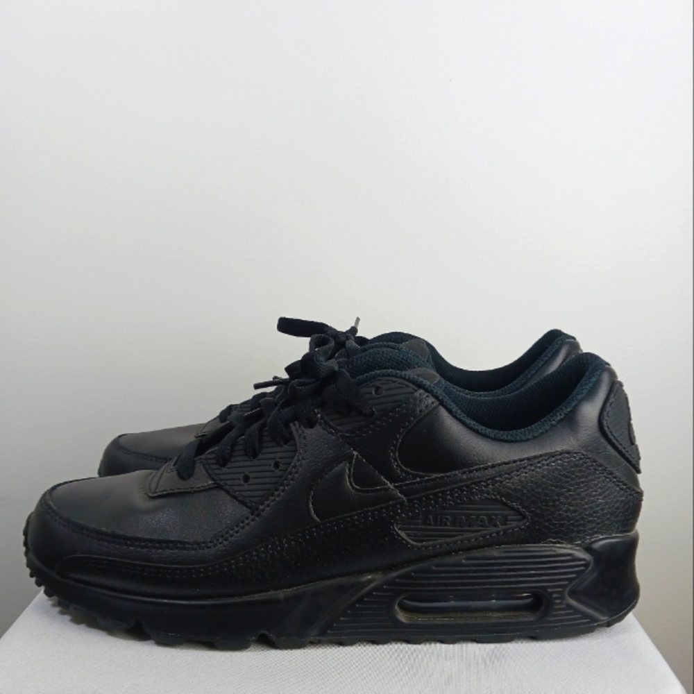 New Nike Air Max 90 LTR Leather Black CZ5594-001 Size 11